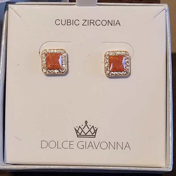 DOLCE GIOVANNA, CZ EARRINGS, NIB - Picture 2 of 6